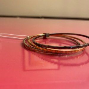 Authentic Louis Vuitton steel bangle bracelets